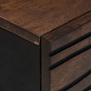 vidaXL Dohányzóasztal Barna és fekete 100 x 54 x 40 cm Tömör akácfa