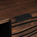 vidaXL Dohányzóasztal Barna és fekete 100 x 54 x 40 cm Tömör akácfa