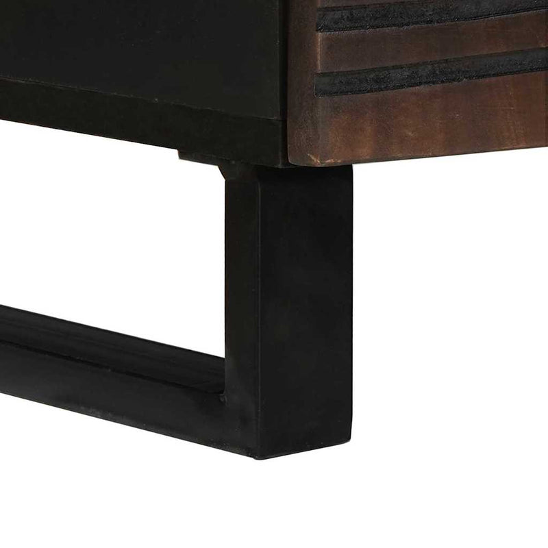 vidaXL Dohányzóasztal with Drawer Barna és fekete 80 x 54 x 40 cm