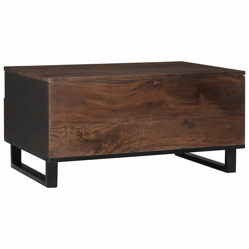vidaXL Dohányzóasztal with Drawer Barna és fekete 80 x 54 x 40 cm