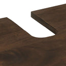 vidaXL Mosdószekrény Barna és fekete 62 x 33 x 58 cm Tömör mangófa