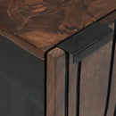 vidaXL Mosdó Szekrény Barna és fekete 38 x 33.5 x 48 cm Faanyag