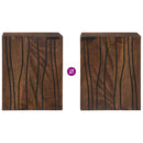 vidaXL Fürdőszobai mosdószekrény ajtóval Dió 38 x 33,5 x 48 cm Faanyag