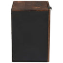 vidaXL Fürdőszobai mosdószekrény ajtóval Dió 38 x 33,5 x 48 cm Faanyag