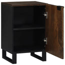 vidaXL Fürdőszobai Szekrény ajtóval Barna és fekete 38 x 33.5 x 58 cm
