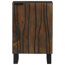 vidaXL Fürdőszobai Szekrény ajtóval Barna és fekete 38 x 33.5 x 58 cm