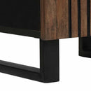 vidaXL Fürdőszekrény polcokkal tárolóval Barna 38 x 33 x 160 cm