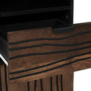 vidaXL Fürdőszekrény polcokkal tárolóval Barna 38 x 33 x 160 cm