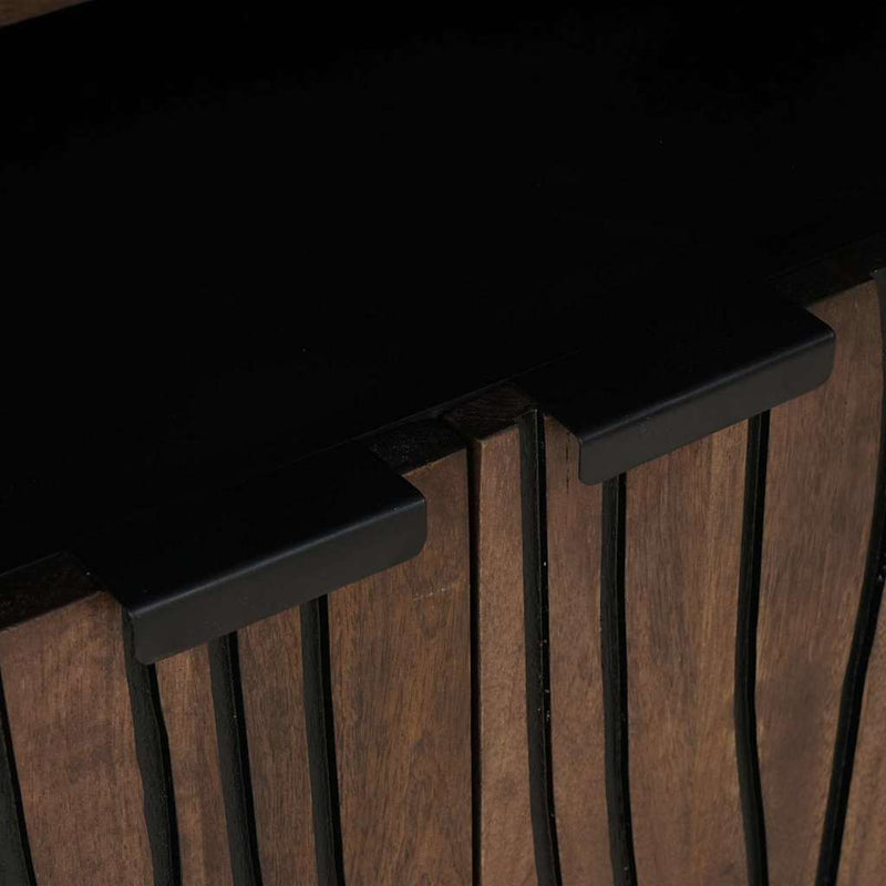 vidaXL Tálalószekrény Barna 60 x 33 x 75 cm tömör mangófa