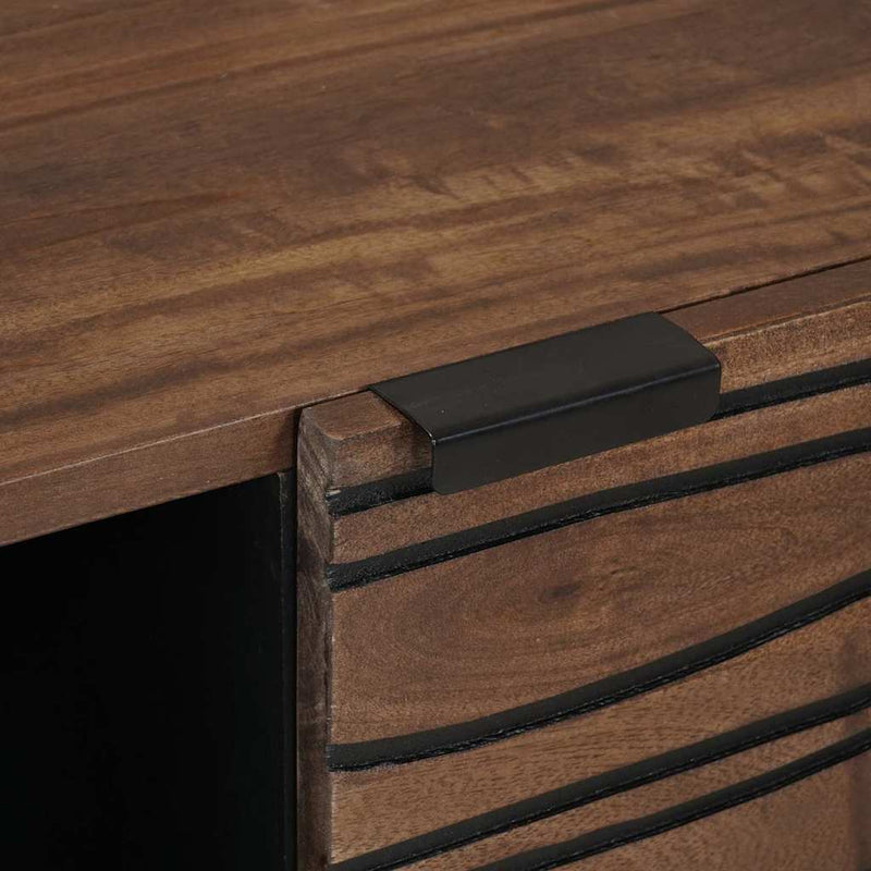 vidaXL Komód Barna 80 x 33 x 75 cm tömör mangófa