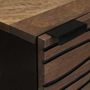 vidaXL Highboard Barna 40 x 33 x 110 cm tömör mangófa