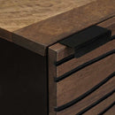 vidaXL Highboard Barna 40 x 33 x 110 cm tömör mangófa