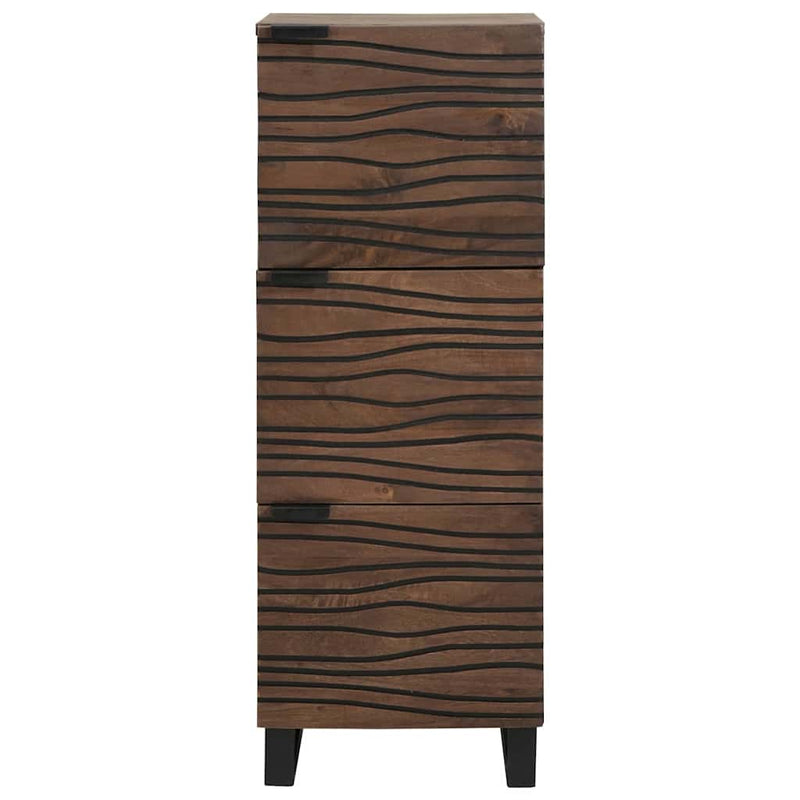 vidaXL Highboard Barna 40 x 33 x 110 cm tömör mangófa