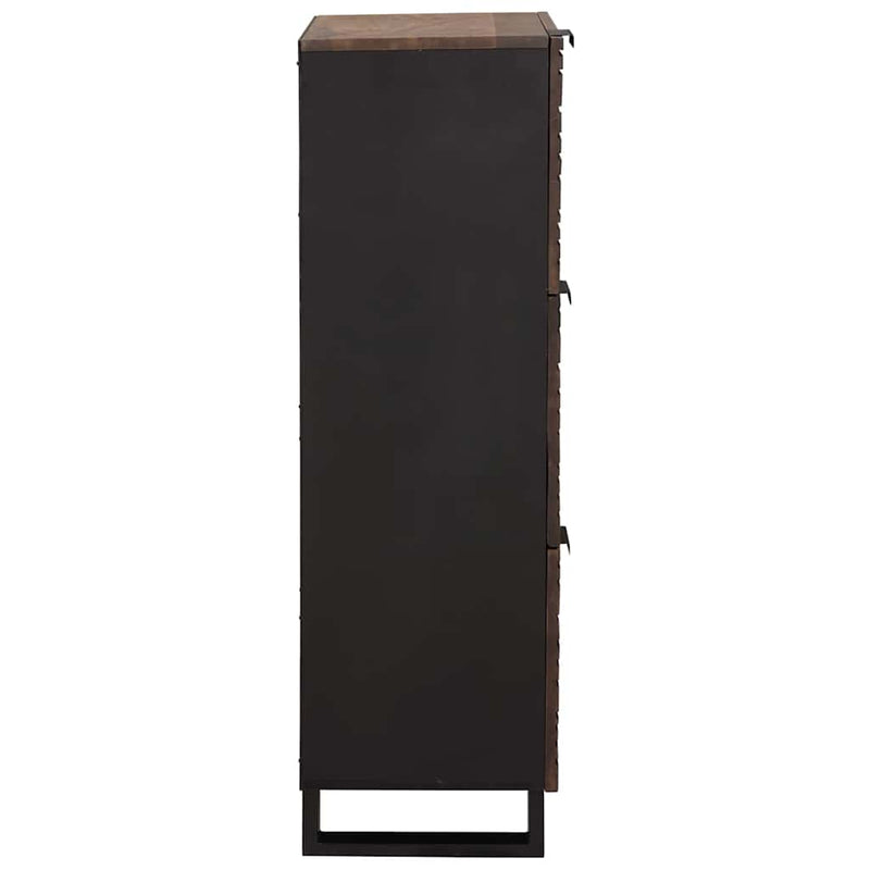 vidaXL Highboard Barna 40 x 33 x 110 cm tömör mangófa