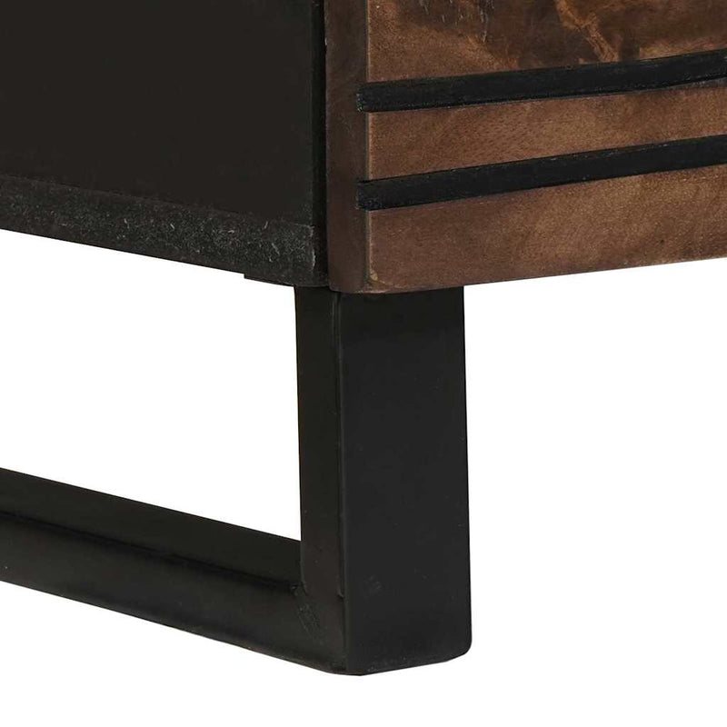 vidaXL Magas Szekrény fiókkal Barna 60 x 33 x 100 cm tömör mangófa