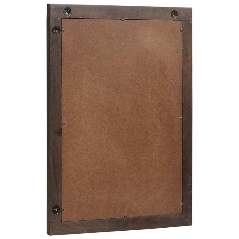 vidaXL Fürdőszobai tükör Falra szerelhető Barna 50 x 2.5 x 70 cm