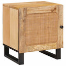 vidaXL Éjjeliszekrény 2 pcs Természetes 40 x 33 x 46 cm