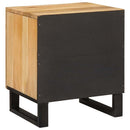 vidaXL Éjjeliszekrény 2 pcs Természetes 40 x 33 x 46 cm