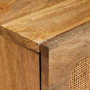 vidaXL TV szekrény polcokkal Barna 105 x 33 x 46 cm Tömör Mangófát