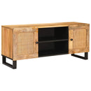 vidaXL TV szekrény polcokkal Barna 105 x 33 x 46 cm Tömör Mangófát