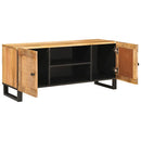vidaXL TV szekrény polcokkal Barna 105 x 33 x 46 cm Tömör Mangófát