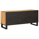 vidaXL TV szekrény polcokkal Barna 105 x 33 x 46 cm Tömör Mangófát