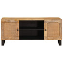 vidaXL TV szekrény polcokkal Barna 105 x 33 x 46 cm Tömör Mangófát