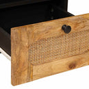 vidaXL TV szekrény fiókkal Barna 70 x 33 x 46 cm Tömör Mangófát