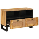 vidaXL TV szekrény fiókkal Barna 70 x 33 x 46 cm Tömör Mangófát