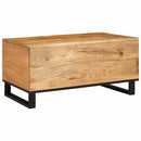vidaXL Dohányzóasztal Természetes 80 x 50 x 40 cm Tömör Mangófát
