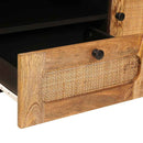 vidaXL TV szekrény fiókkal Barna 105 x 33 x 46 cm Tömör Mangófát