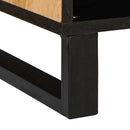 vidaXL TV szekrény tárolóval Barna 80 x 33 x 46 cm Tömör Mangófát