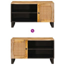vidaXL TV szekrény tárolóval Barna 80 x 33 x 46 cm Tömör Mangófát
