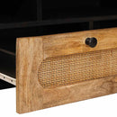 vidaXL TV szekrény fiókkal Barna 100 x 33 x 46 cm Tömör Mangófát