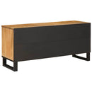 vidaXL TV szekrény fiókkal Barna 100 x 33 x 46 cm Tömör Mangófát