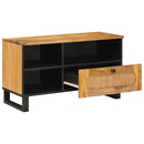vidaXL TV szekrény fiókkal Barna 80 x 33 x 46 cm Tömör Mangófát