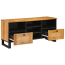 vidaXL TV szekrény fiókkal Barna 100 x 33 x 46 cm Tömör Mangófát