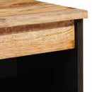 vidaXL Széf tárolóval ajtóval Barna 60 x 33 x 75 cm Tömör Mangófát