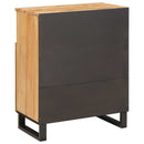 vidaXL Széf tárolóval ajtóval Barna 60 x 33 x 75 cm Tömör Mangófát