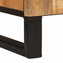 vidaXL Széf tárolóval ajtóval Barna 60 x 33 x 75 cm Tömör Mangófát