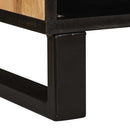 vidaXL Széf tárolóval ajtóval Barna 80 x 33 x 75 cm Tömör Mangófát