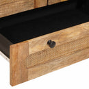 vidaXL Magasfiú fiókkal ajtóval Barna 40 x 33 x 110 cm Tömör Mangófát