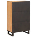 vidaXL Magasfiú fiókkal ajtóval Barna 40 x 33 x 110 cm Tömör Mangófát