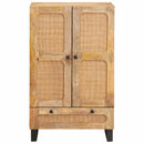 vidaXL Magasfiú fiókkal ajtóval Barna 40 x 33 x 110 cm Tömör Mangófát