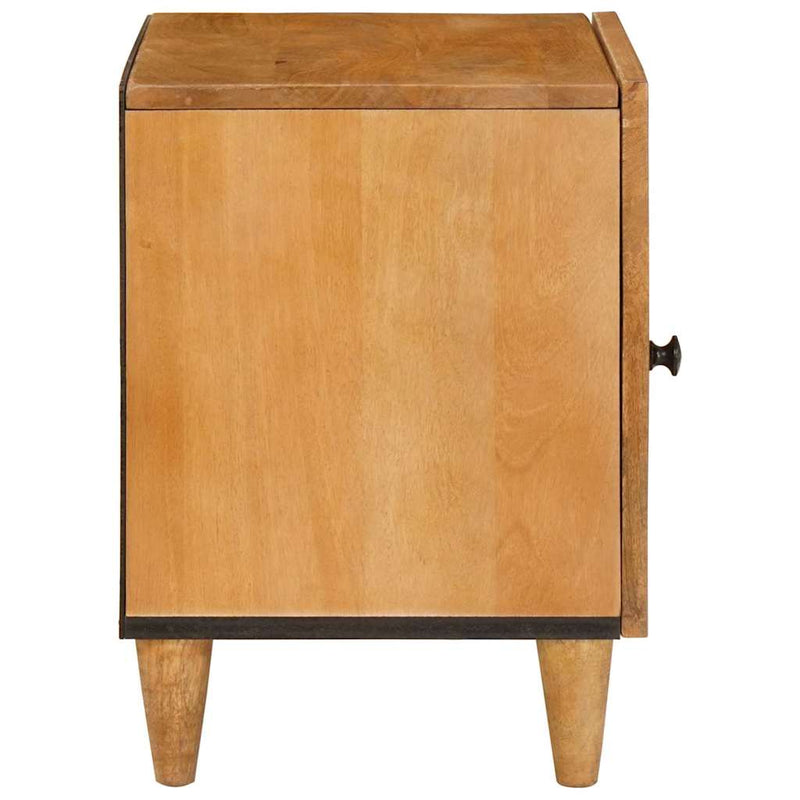 vidaXL Éjjeli asztal Világosbarna 40 x 33 x 46 cm tömör mangófa
