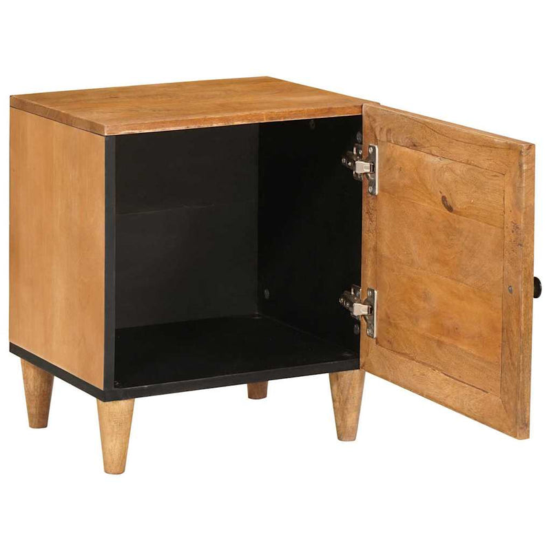 vidaXL Éjjeli asztal 2 pcs Világosbarna 40 x 33 x 46 cm tömör mangófa