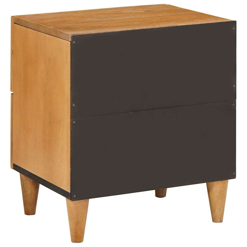 vidaXL Éjjeli asztal Világosbarna 40 x 33 x 46 cm tömör mangófa