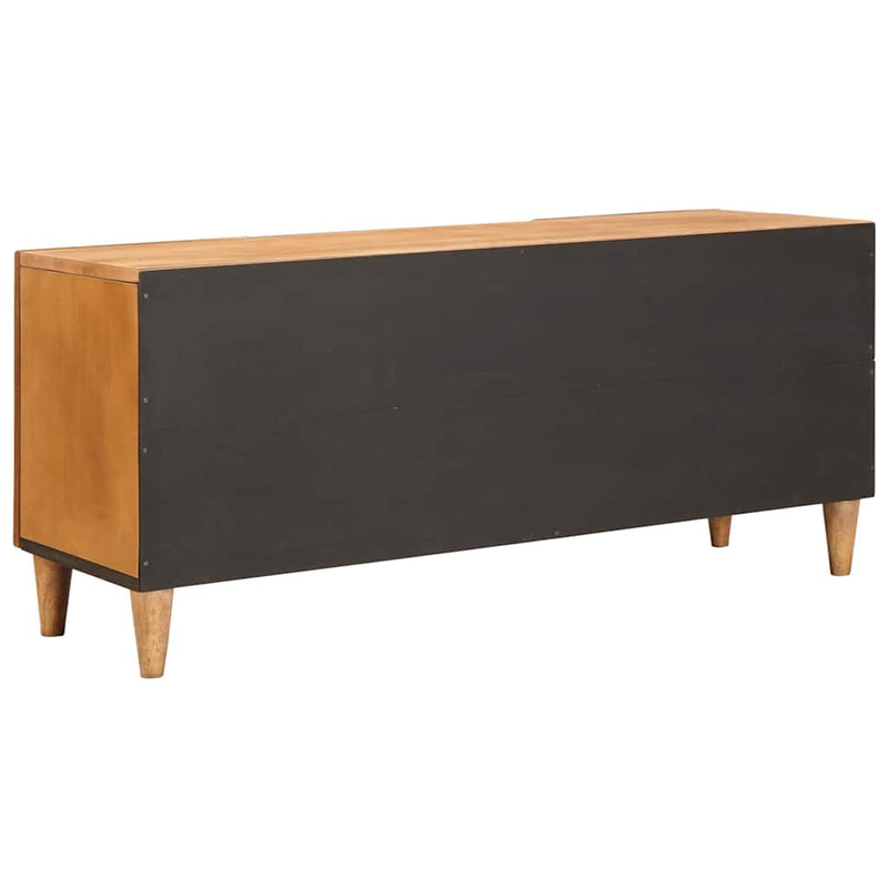 vidaXL TV szekrény ajtóval Világosbarna 105 x 33 x 46 cm tömör mangófa