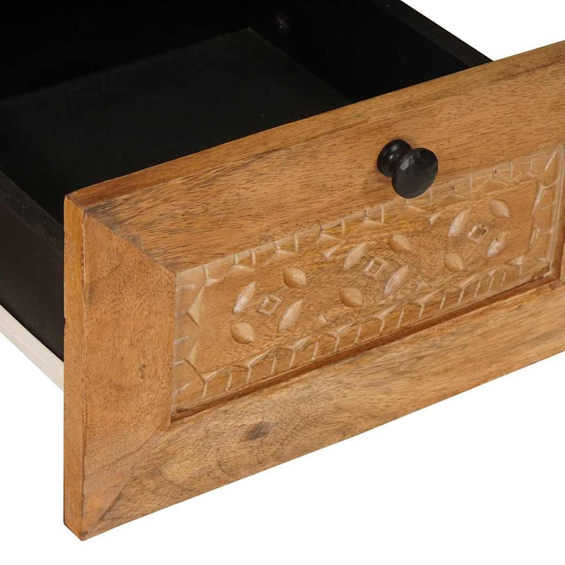 vidaXL TV szekrény fiókkal Világosbarna 70 x 33 x 46 cm tömör mangófa