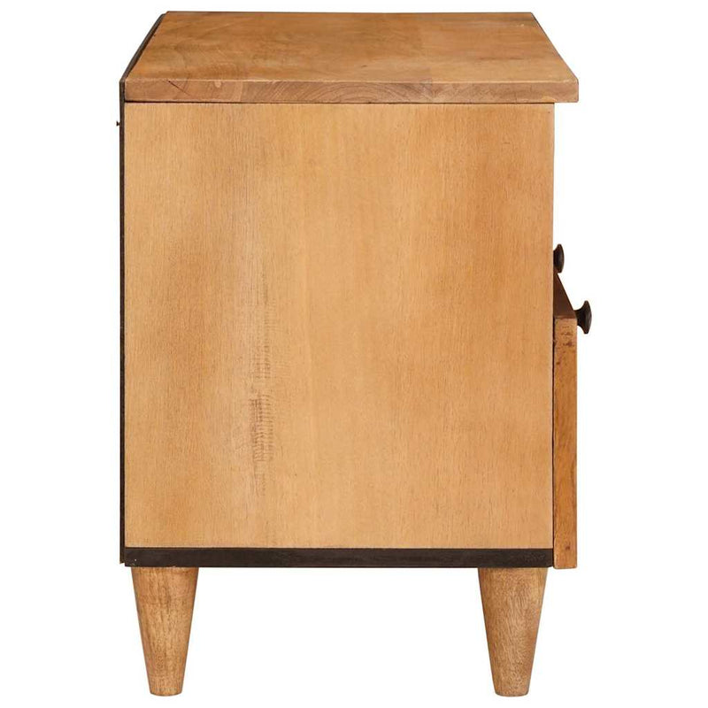 vidaXL TV szekrény fiókkal Világosbarna 70 x 33 x 46 cm tömör mangófa